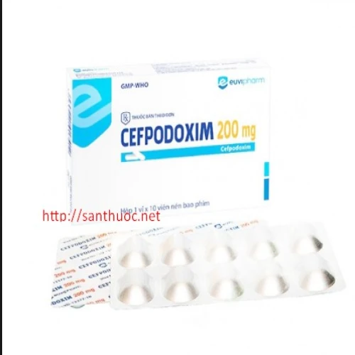 Cefpodoxim 200-Euvipharm - Thuốc kháng sinh hiệu quả