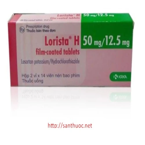 Lorista H 50/12. - Thuốc điều trị phù do suy tim và nhiều nguyên nhân khác hiệu quả