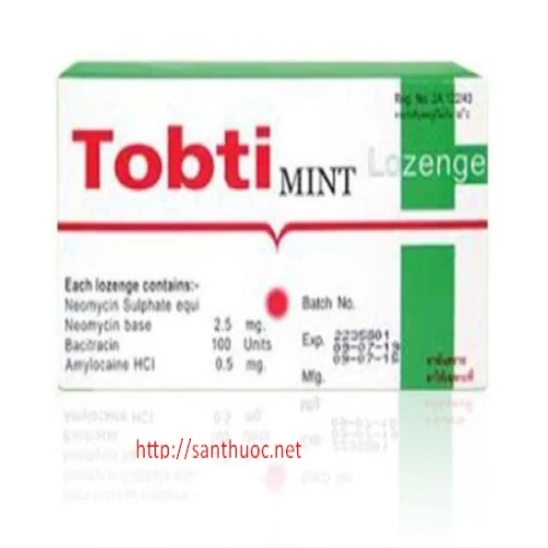 Tobti mint Loz - Thuốc điều trị viêm họng, viêm mũi hiệu quả