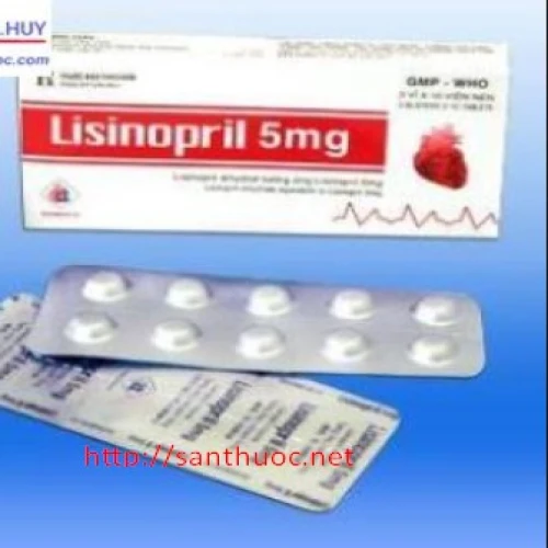 Lisinopril 5mg DMC - Thuốc điều trị huyết áp cao hiệu quả