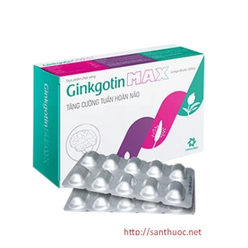 Ginkgotin Max - Giúp tăng cường tuần hoàn máu não hiệu quả