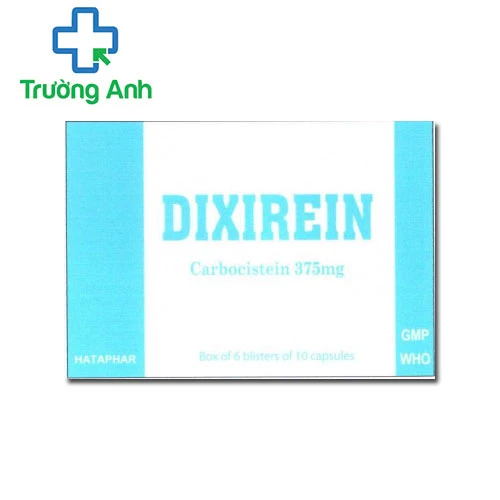 Dixirein 375mg - Thuốc trị rối loạn tiết dịch hô hấp của Hataphar