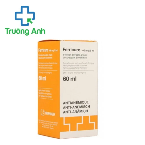 Ferricure 100mg/5ml - Thuốc điều trị thiếu máu của Bỉ