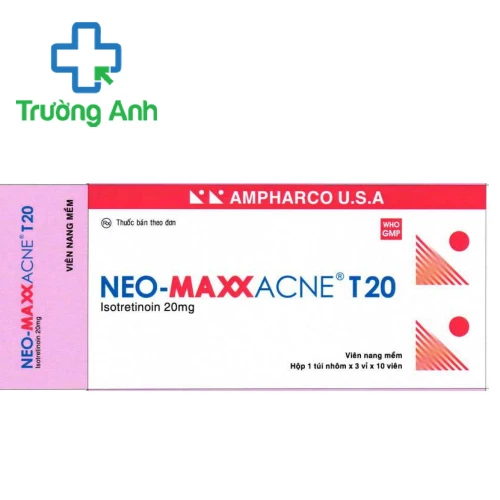 Neo-maxxacne T20-Thuốc điều trị mụn trứng cá của Ampharco U.S.A