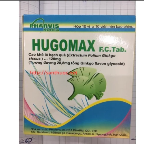 Hugomax - Thuốc giúp tăng cường tuần hoàn máu não hiệu quả của Hàn Quốc