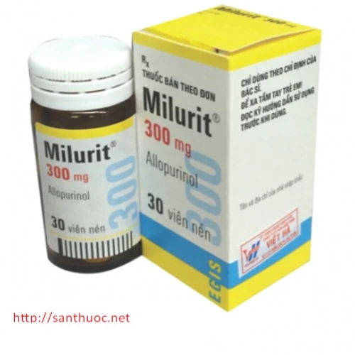 Milurit 300mg - Thuốc điều trị bệnh gout hiệu quả