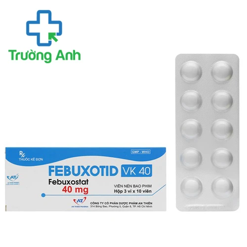 Febuxotid VK 40mg - Điều trị tăng axit uric mãn tính của An Thiên