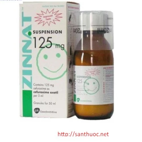 Zinnat 125mg/5ml 50ml - Thuốc điều trị nhiễm khuẩn hiệu quả