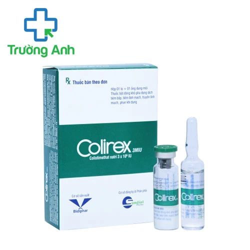 Colirex 3MIU - Thuốc điều trị bệnh nhiễm khuẩn nặng của Bidiphar