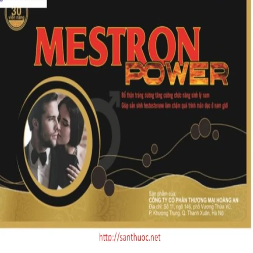 Mestronpower  - Thực phẩm chức năng bổ thận, tráng dương, tăng cường sinh lực nam giới hiệu quả