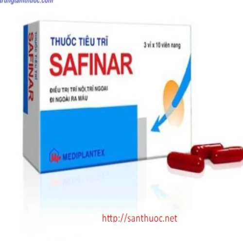  Safinar Cap - Thuốc điều trị bệnh trĩ hiệu quả