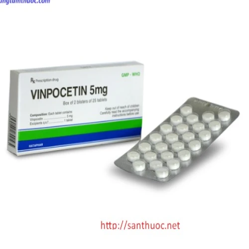 Vinpocetin 5mg Hataphar - Thuốc điều trị rối loạn tuần hòa não hiệu quả