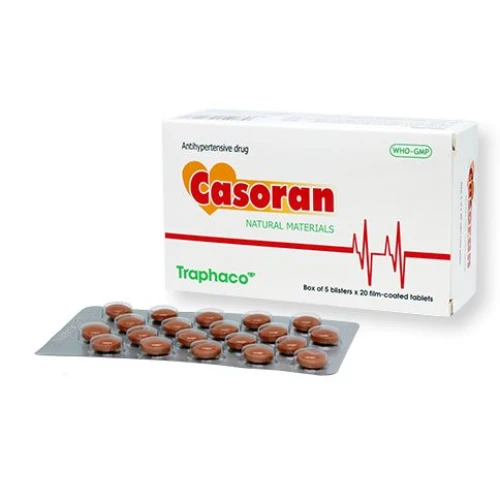 Casoran - hỗ trợ điều trị cao huyết áp hiệu quả của Traphaco