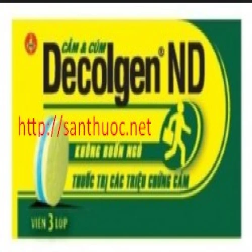 Decolgen ND - Thuốc điều trị cảm cúm, sổ mũi hiệu quả