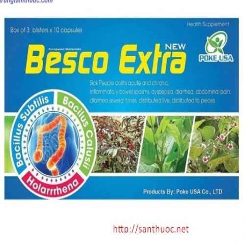 Besco Extra - Thực phẩm chức năng giúp hỗ trợ điều trị viêm đại tràng hiệu quả
