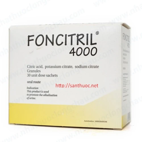 Foncitril Sac - Thuốc kiềm hóa nước tiểu hiệu quả
