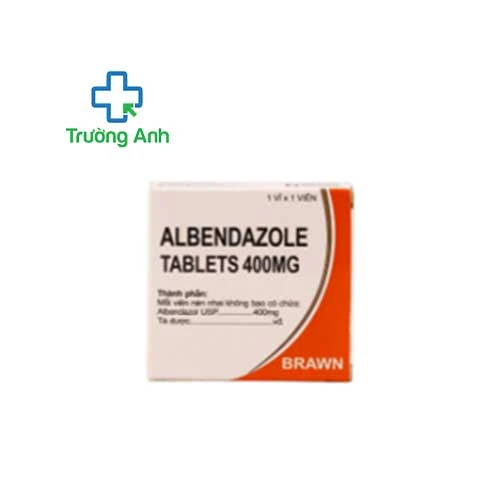 Albendazole Tablets 400mg - Thuốc điều trị giun, sán của Brawn