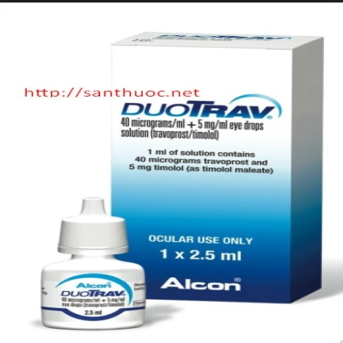 Duotrav 2.5ml - Thuốc giúp làm giảm áp lực nội nhãn nhiệu quả của Thụy Sỹ