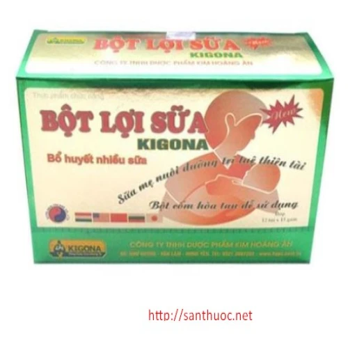 Bột lợi sữa Kigona - Đảm bảo sữa cho em bé hiệu quả