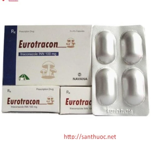Eurotracon 100mg - Thuốc điều trị nhiễm nấm hiệu quả