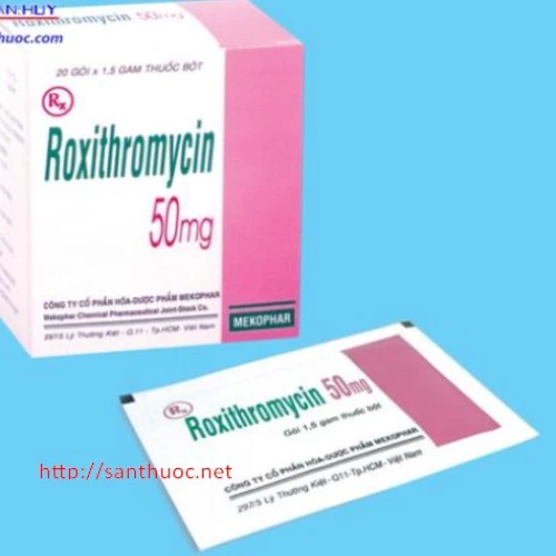 Roxithromycin 50mg Mekophar - Thuốc kháng sinh hiệu quả 