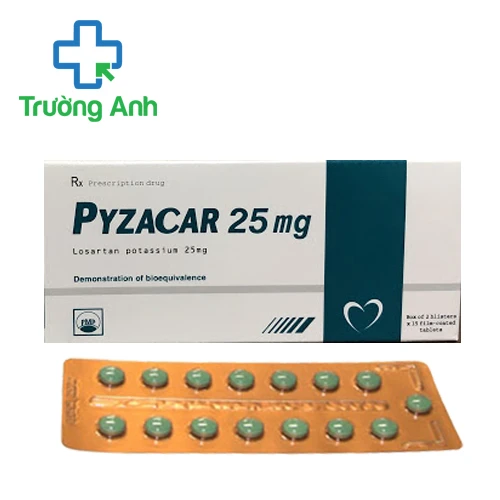 Pyzacar 25mg - Thuốc điều trị tăng huyết áp của Pymepharco