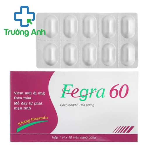 Fegra 60mg - Thuốc điều trị viêm mũi dị ứng của Pymepharco