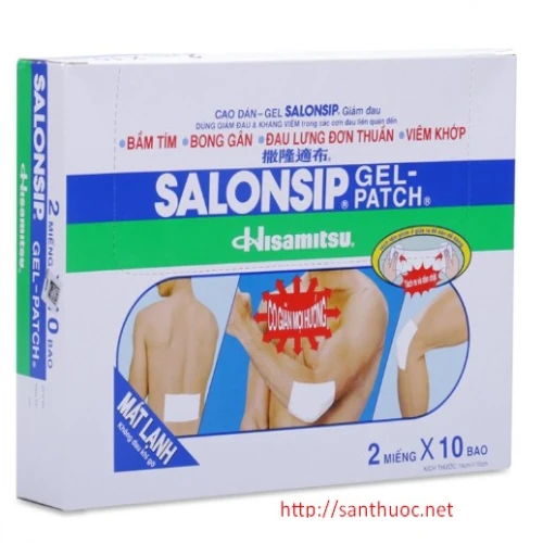 Salonsip - Miếng dán giảm đau hiệu quả