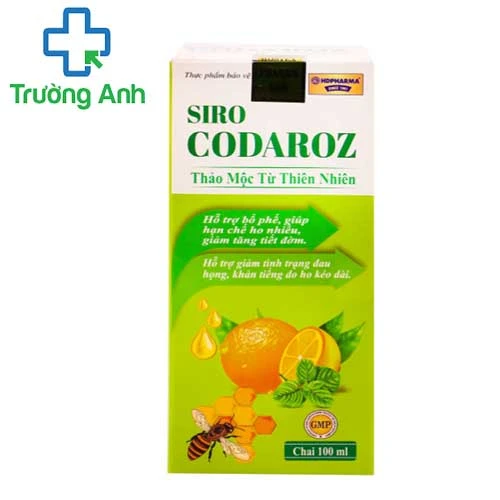 SIRO CODAROZ - Bổ phế, giảm ho của Rostex Pharma