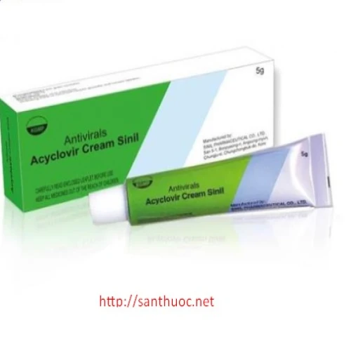Acyclovir Cream 5g Sinil Pharm  - Thuốc điều trị nhiễm vurus hiệu quả