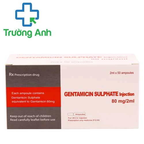 Gentamicin sulphate injection 80mg/ 2ml - Điều trị nhiễm khuẩn