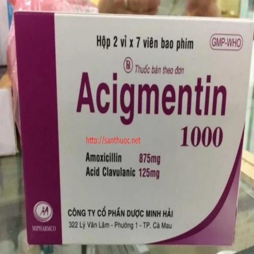 Acigmentin 1000mg - Thuốc kháng sinh hiệu quả