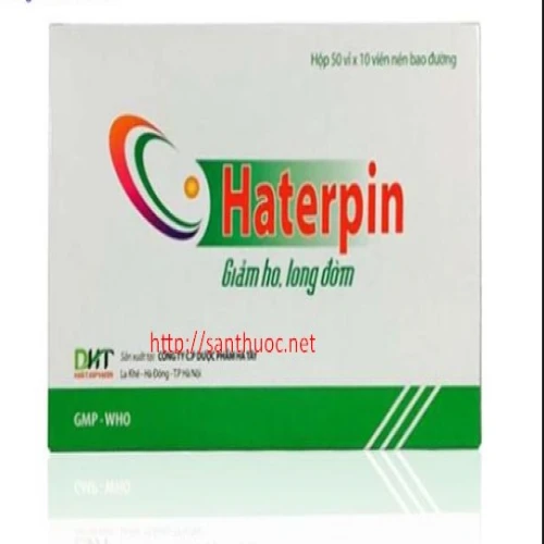 Haterpin viên nén - Thuốc giúp giảm ho, long đờm hiệu quả