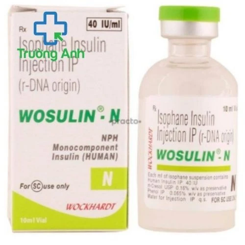 Wosulin - N 40IU/ml x 10ml – Thuốc điều trị tiểu đường của Ấn Độ