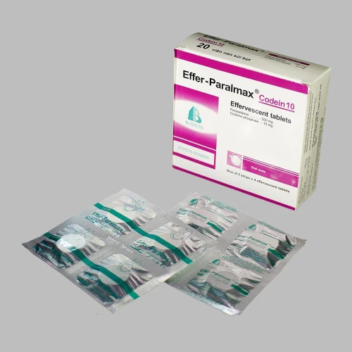 Effer - Paralmax codein 10 - Thuốc giảm đau, hạ sốt của Boston