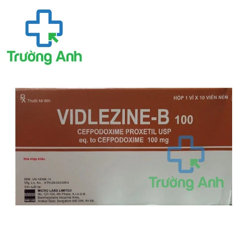 Vidlezine-B 100 - Thuốc kháng sinh điều trị nhiễm khuẩn của Ấn Độ