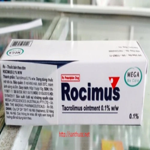 Rocimus 0.1 - Thuốc điều trị bệnh tràm thể tạng hiệu quả