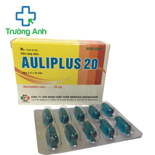 Auliplus 20 - Thuốc điều trị tai biến tim mạch, rối loạn mỡ máu