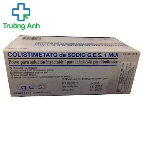 Colistimetado de sodio G.E.S 1 MUI - Thuốc chống nhiễm khuẩn
