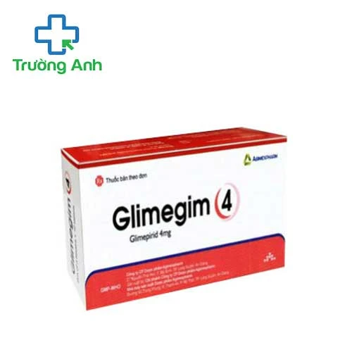 GLIMEGIM 4 - Thuốc điều trị bệnh đái tháo đường tuýp 2 hiệu quả