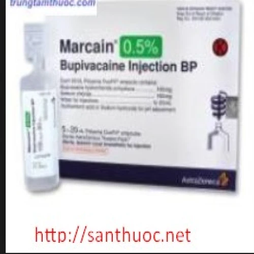 Marcain 20ml Inj.0.5% - Thuốc giúp gây tê, gây mê hiệu quả