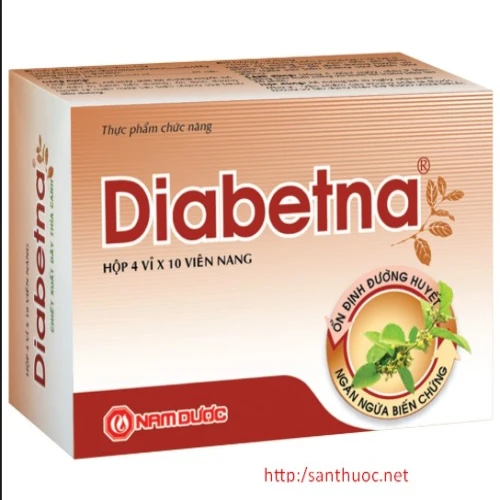 Diabetna - Thực phẩm chức năng hỗ trợ điều trị bệnh tiểu đường hiệu quả