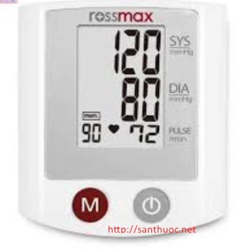 Máy HA cổ tay Rossmax - Giúp đo huyết áp hiệu quả
