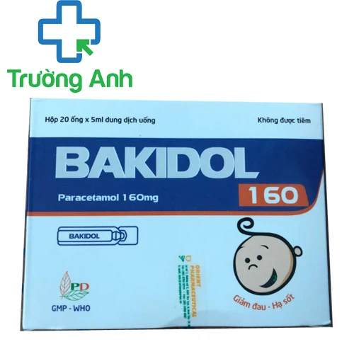 Bakidol 160 - Thuốc giảm đau, hạ sốt cho trẻ em của Phương Đông