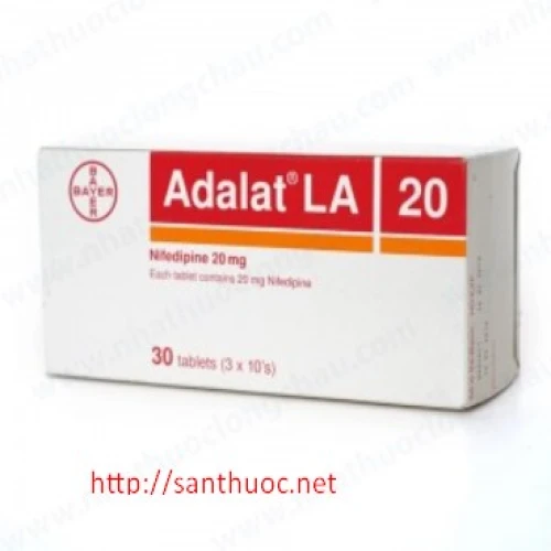 Adalat LA 20mg-30mg-60mg - Thuốc điều trị huyết áp cao hiệu quả
