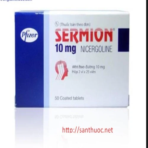 Sermion 10mg - Thuốc điều trị rối loạn chuyển hóa mạch máu não hiệu quả