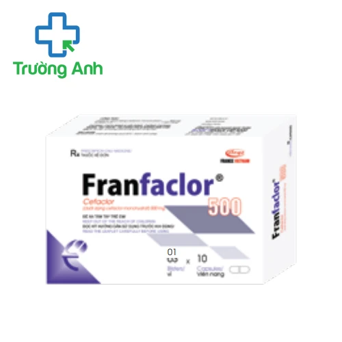 Franfaclor 500mg - Thuốc điều trị bệnh do nhiễm khuẩn của Éloge