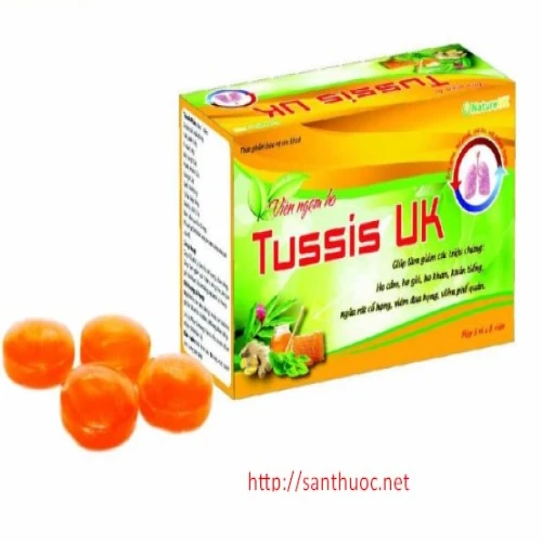 Viên ngậm ho Tussis UK - Giúp giảm ho hiệu quả