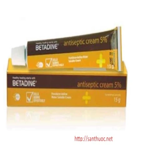 Betadine Cream 15g 5% - Thuốc điều trị nhiễm khuẩn, nhiễm nấm hiệu quả