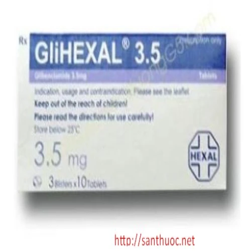 GliHexal Tab.3.5mg - Thuốc điều trị bệnh tiểu đường hiệu quả